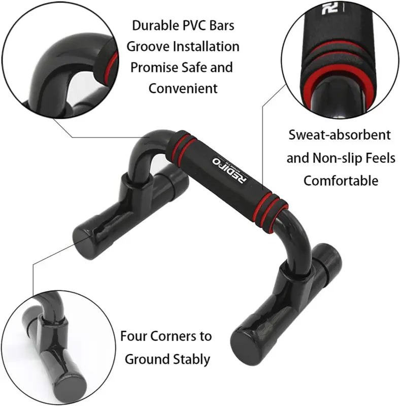 Push up Bars Strength Training - Workout Stands with Ergonomic Push-Up Bracket Board with Non-Slip Sturdy Structure Portable for Home Fitness Training, Push up Stands Handle for Floor Workouts
