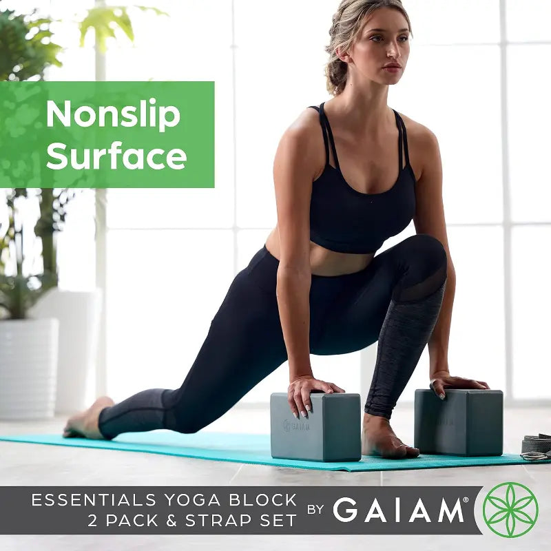 Yoga Block - Supportive Latex-Free Eva Foam - Soft Non-Slip Surface with Beveled Edges for Yoga, Pilates, Meditation - Yoga Accessories for Stability, Balance, Deepen Stretches