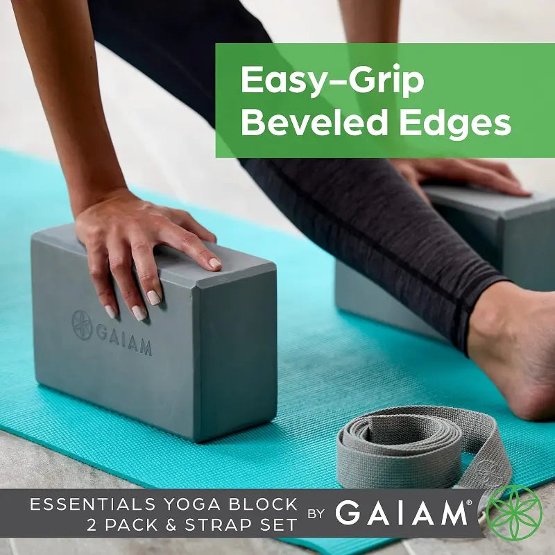 Yoga Block - Supportive Latex-Free Eva Foam - Soft Non-Slip Surface with Beveled Edges for Yoga, Pilates, Meditation - Yoga Accessories for Stability, Balance, Deepen Stretches
